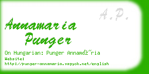 annamaria punger business card